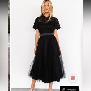 Baltic Born Black Midi Dress